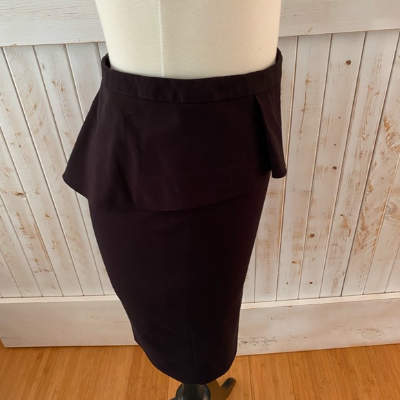 Kobi Halperin Black peplum skirt size 4 - Picture 2 of 4